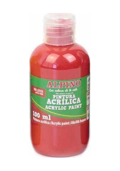 Alpino Akrilik Boya 100 Ml Kırmızı Çok Renkli
