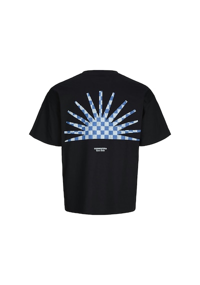 Jack & Jones Jcosolana Checkered Sırtı Baskılı Tişört 12296270 Beyaz