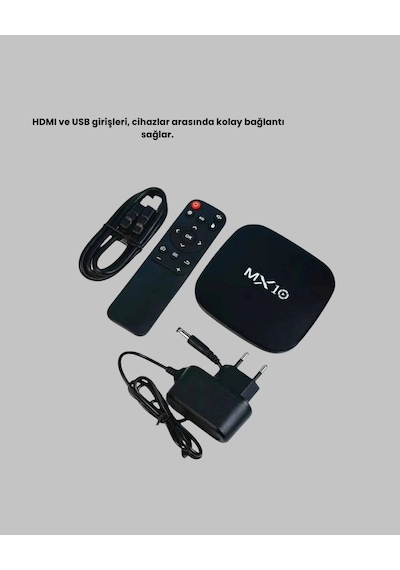 Mey Najmaddin Mx Box S 4k Android Tv Box Google Asistan, Dolby Ses, 8 Gb Hafıza, Chromecast Desteği Najmaddin