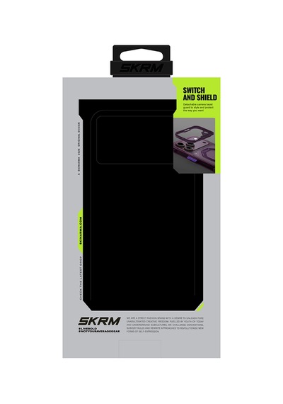 Apple iPhone 18 Pro Max Uyumlu Kılıf M-safe Şarj Özellikli Standlı Skinarma Saturn Kapak Bordo