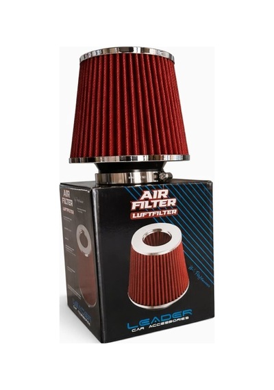 Performans Artırıcı Açık Hava Filtresi 76mm Kırmızı Renk - Yüksek Performans