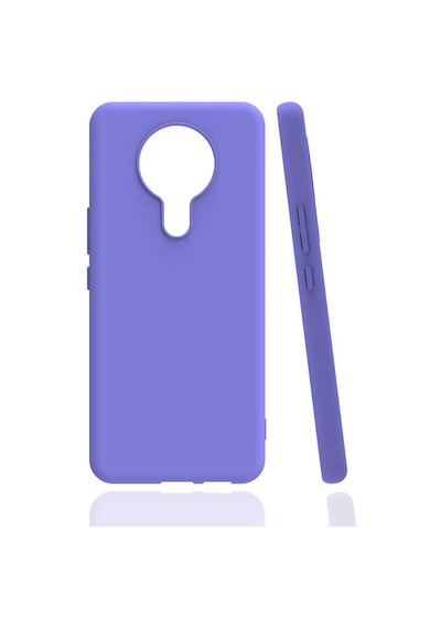 Zore Tecno Spark 6 Kılıf Omsy Biye Silikon - Lila