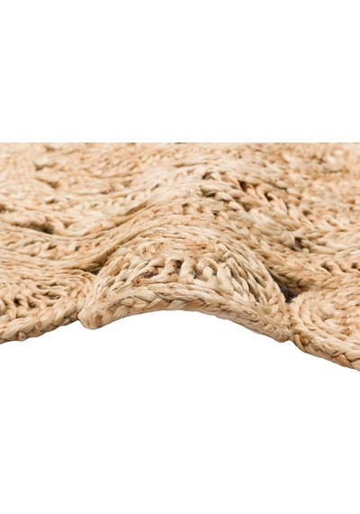 Eko Halı Solo Ca-105 Dhurrıe Xw Yuvarlak veya Oval El Dokuma Naturel Jüt Hasır Halı - 120X120