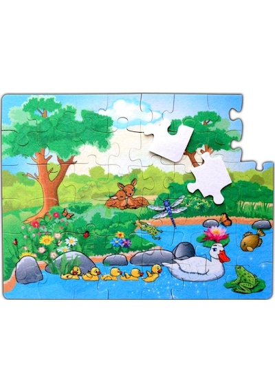 Tox Orman 5+ Keçe Yapboz 5 Yaş Puzzle T015
