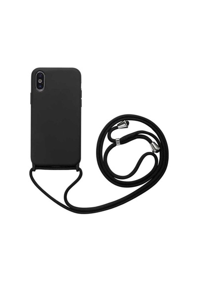 Apple Uyumlu iPhone X Kılıf Zore Ropi Kapak Siyah