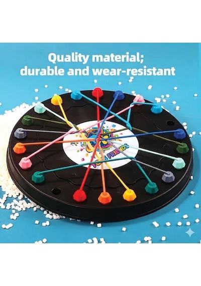 Tineke Lastik Geçirme Zeka Oyuncağı Çocuklar İçin Eğitici Geometrik Şekil Seti