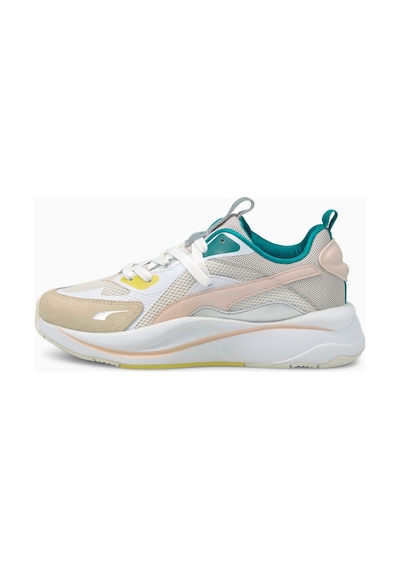 Puma Rs-curve Gri Yeşil Kadın Spor Ayakkabı Dar Kalıp Bej - Yeşil