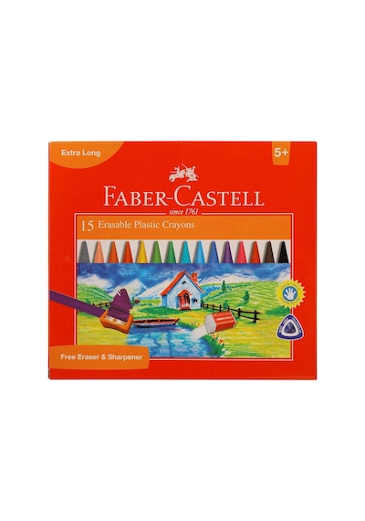 Faber-castell Silinebilir Mum Boya, 15 Renk Genel