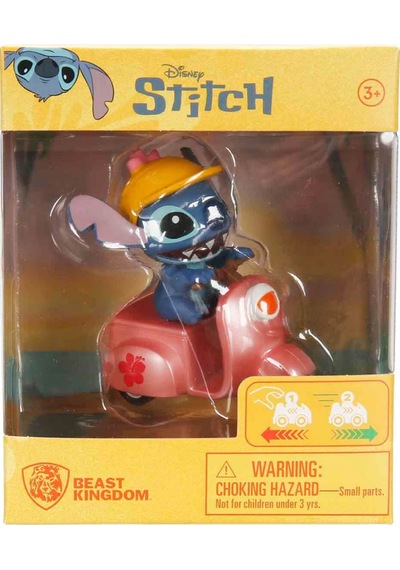 Yume Toys Disney Stitch Zoom Hero Serisi Çek Bırak Figürlü Motorcycle Pink 15750