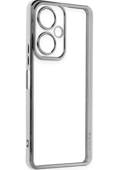 Newface Vivo Y27 Kılıf Razer Lensli Silikon - Gümüş