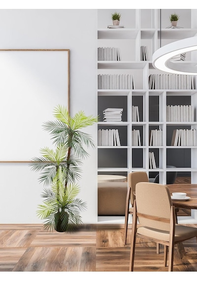 Tunira Home - Areka Yapay Ağaç 3 Gövdeli 3 Başlı 160 Cm Lifli Saksılı 2469 Diğer