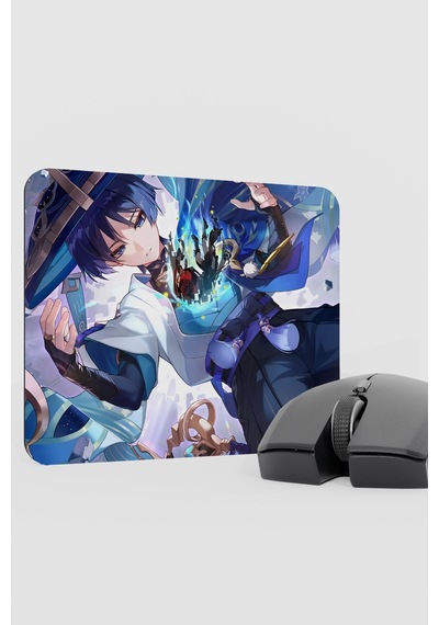 Wanderer Genshin Impact Anime Gacha V3 - 22x18 Gaming Mouse Pad Fare Altlığı