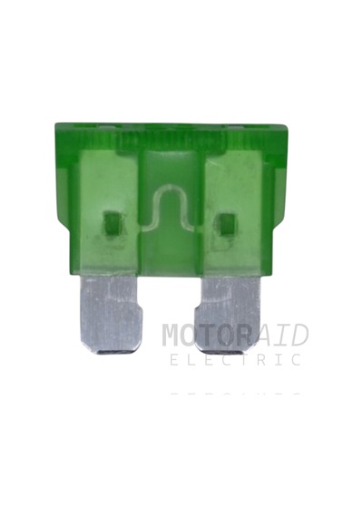 100 Adet 30a Yeşil Standart Oto Bıçak Sigorta 12v - 32v Dc 30