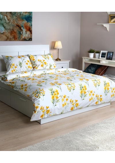 Cotton Collection Tek Kişilik Nevresim Seti Daisy Renkli