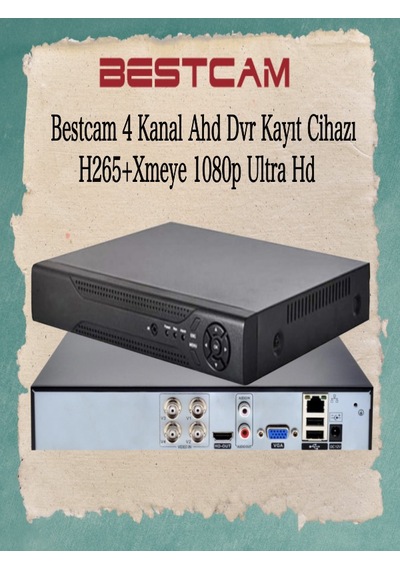 4 Kanal Ahd Dvr Kayıt Cihazı H265+ Xmeye 1080p Full Hd