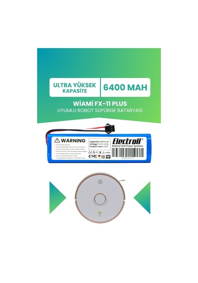 Wiami Fx-11 Plus Uyumlu Batarya 6400mah Pil