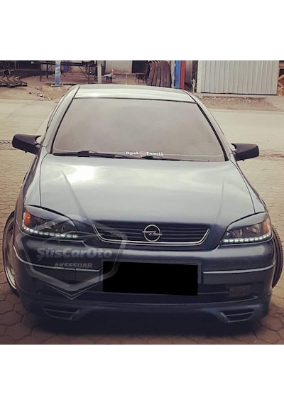 Opel Astra G 1998-2004 Uyumlu Batman Yarasa Ayna Kapağı Piano Black Abs Plastik 00 Şüscaroto Aksesuar