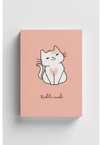 Kediler Candır Defter Çok Renkli
