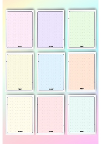 Renkli Not Kartı - 50 Adet - 7 10 Cm - Çalışma Kartı - Notepad - Not Kağıdı - Bloknot - Planlayıcı