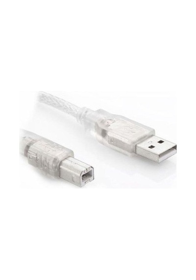 Usb Yazıcı Kablosu 1.5 Metre Şeffaf
