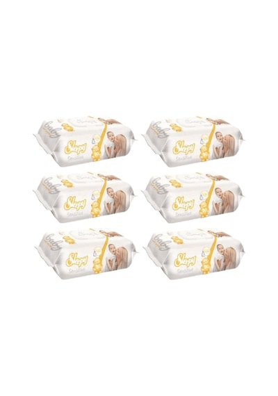 Sleepy Sensitive Hassas Ciltlere Özel Islak Bebek Havlusu 6 X 90'Lı