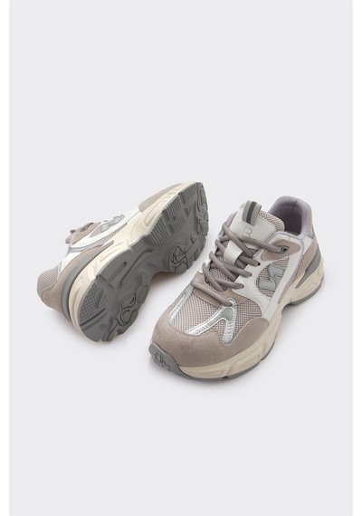 Derinet Comfort Taban Bağcıklı Kadın Sneaker Gri GRİ