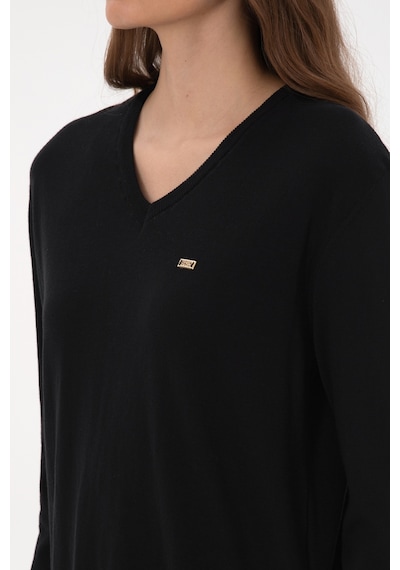 U.s. Polo Assn. Kadın Siyah Kazak /triko 50313598-vr046 Sıyah