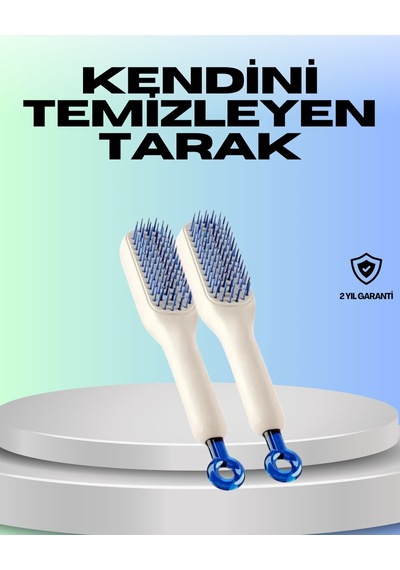 Kendini Temizleyen Ergonomik Saç Tarağı Abs Gövde Silikon Diş Belirtilmemiş 48456708