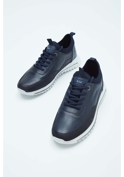 Tamer Tanca Erkek Hakiki Deri Lacivert Sneakers & Spor Ayakkabı 381 17468 Erk Ayk Y23 Lacı Benfıca Lacivert