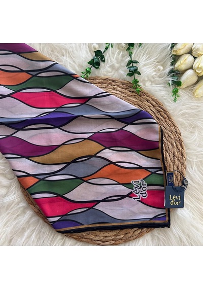 Levidor - Soft Pamuklu Eşarp Smb141 Çok Renkli