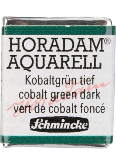 Schmincke Horadam Aquarell Artist Sulu Boya Cobalt Green Dark Yarım Tablet