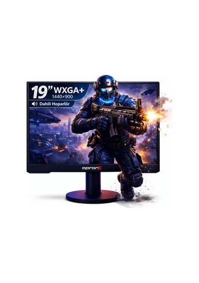 Apx-nws19 19 İnç Led Monitör Dahili Haporlör 900p Vga Hdmı Girişli
