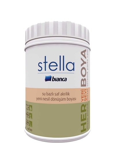 Stella Boya Akrilik Su Bazlı 1 Lt Antik Beyaz 1 L