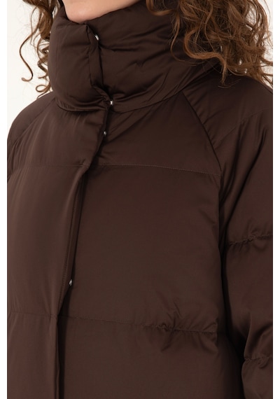 U.s. Polo Assn. Kadın Koyu Kahverengi Kaban 50308606-vr084