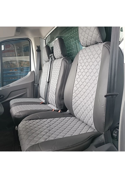 Ford Transit Uyumlu Tek Kabin Araca Özel Deri Oto Koltuk Kılıfı