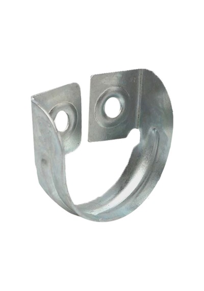 Cateksss İki Delikli Metal Askı Flanşı - 26 Lı Paket Gümüş