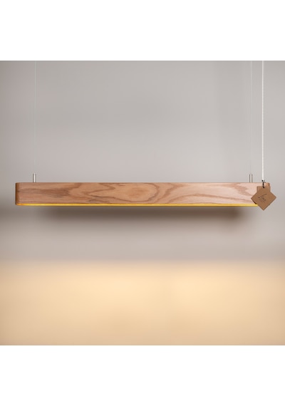Soft Modern Ahşap Aydınlatma - Led Sarkıt Avize Ahşap - Meşe