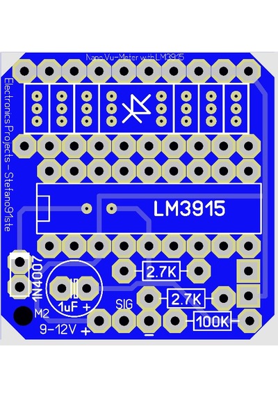 Vu Metre Devresi 10 Ledli Vu-Meter - Lm3915