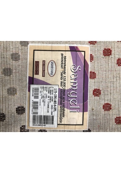 Saray Halı Samyeli 10941 Wk 80X300 Krem Kırmızı Gri Yolluk !