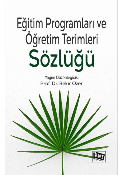 Eğitim Programları Ve Öğretim Terimleri Sözlüğü