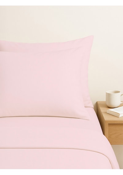 Purecomfort %100 Doğal Pamuk 2'li Yastık Kılıfı Seti Toz Pembe Toz Pembe