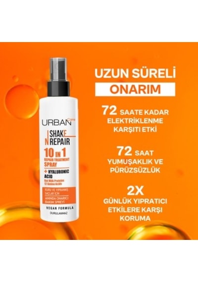 200 Ml Durulanmayan Saç Bakım Spreyi, 10-fonksiyonlu Onarıcı