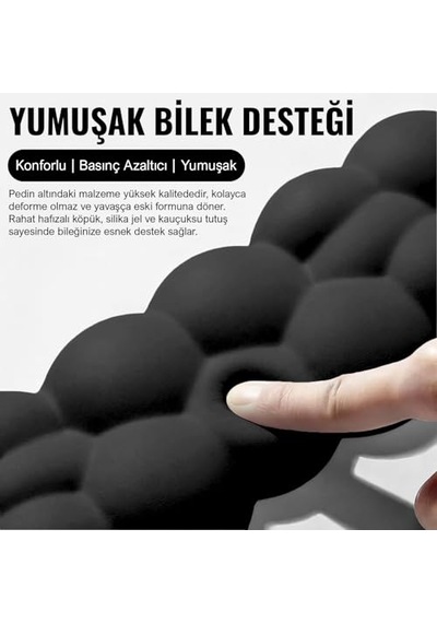 Ayrex Klasse Cloud Klavye Ve Mouse Bilek Destek Seti, Bulut Ergopad, Kaymaz Tabanlı, Nefes Alan Kumaş, Hassasiyet Önl