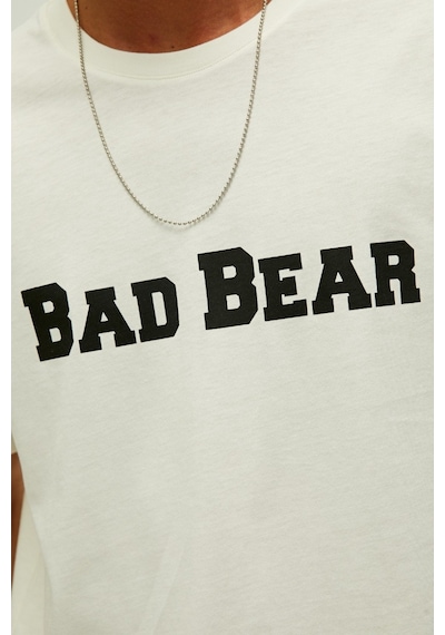 Bad Bear Title Erkek Bej Bisiklet Yaka Tişört 220107053-MAR Bej