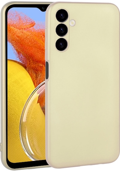 Zore Galaxy Uyumlu M14 Kılıf Premier Silikon Kapak - Gold Gold
