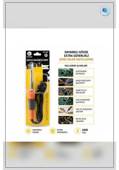 Kalem Havya 60w 220v Lehim Makinesi Elektronik Devre Hobi Tamir L