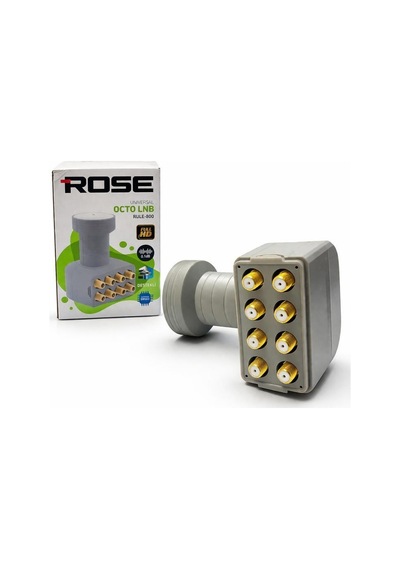 Rose Rle-800 Octo Lnb Sekiz Çıkışlı Universal Full Hd 4k Uyumlu Uydu Lnb