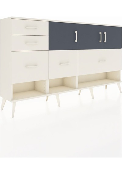 Arges Konsol 3 Raflı 5 Çekmeceli 3 Kapaklı 176x30x99 Aytaşı-antrasit/aytaşı Antrasıt/aytası - Aytası Arges Konsol 3 Raflı 5 Çekmeceli 3 Kapaklı 176x30x99 Aytaşı-antrasit/aytaşı Antrasıt/aytası - Aytası