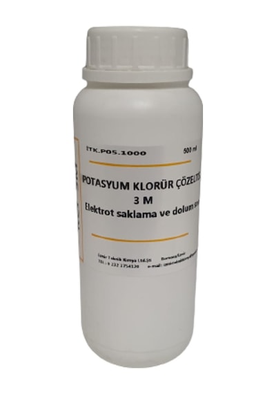 Potasyum Klorür Çözeltisi 3M 3 Molar 500 Ml