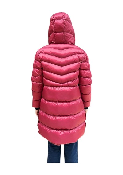 Kız Çocuk Kapüşonlu Kışlık Şişme Mont 51338 Kırmızı